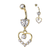 Lovella Adore Belly Dangle with Gold Plating