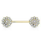 Glitz Nips Nipple Ring in 14K Gold - Nipple Ring. Navel Rings Australia.