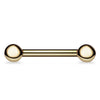 Classique Nipple Barbells in 14K Yellow Gold