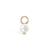 Pearl Charm by Maria Tash in Yellow Gold.