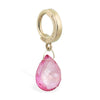 TummyToys® 14K Yellow Gold Pink Quartz Belly Huggy