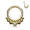 Scarlett Segment Ring Body Jewellery with Gold Plating