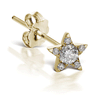 Diamond Star Earstud by Maria Tash in 18K Yellow Gold. Butterfly Stud.