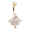 Flux Beauté Navel Ring with Gold Plating