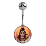 Ancient Yogi Shiva Belly Bar - Basic Curved Barbell. Navel Rings Australia.