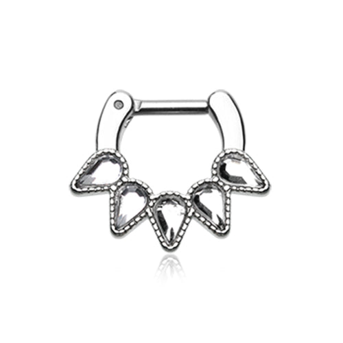 Zavannah Spiked Spear Septum Clicker