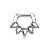 Zavannah Spiked Spear Septum Clicker